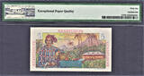 France 5 Francs 1947-49 Guadeloupe  ND Serial # 70288 Pick-31 GEM UNC PMG 66 EPQ