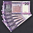 UK (Great Britain) 20 Pounds 2010 Jersey 5 Consecutive  QEII Pick-35 LOW Serial 000112 to 000116 UNC SPL