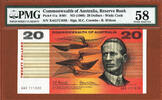 Australia Australia $20 Coombs/Wilson Pick- 41a PMG 58 Ch AUNC -