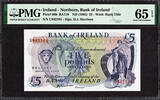 Ireland 5 Pounds Northern Ireland ND Pick-66b GEM UNC PMG 65 EPQ -