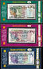 Ireland 5 10 20 Pounds N.Ireland 1990-91 MATCHING First Prefix LOW Serial A 000072 UNC -