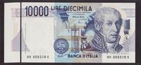Italy/ San Marino/ Vatican 1984 Lire Italy Lire 10,000 With Massive 2 Parts ERROR UNC -