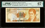 100 Lempiras Honduras Pick-75c SUPERB GEM UNC PMG 67 EPQ -