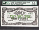 Ireland 10 Pounds Northern Ireland Pick-128b GEM UNC PMG 66 EPQ ONLY FINEST KNOWN ! -