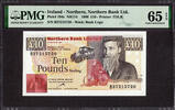 Ireland 10 Pounds Northern Ireland 30th August 1996 Pick-194c GEM UNC PMG 65 EPQ -