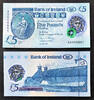 Ireland 5 Pounds Northern Ireland POLYMER Almost SOLID Number 666661 P-NEW GEM UNC -