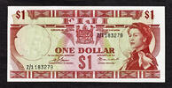 South Pacific One Dollar Fiji QEII ND REPLACEMENT (Z/1) Pick-71ar MWR-RB3 AUNC -