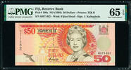 50 Dollars Fiji ND QEII Pick-100a GEM UNC PMG 65 EPQ -