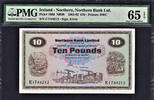 Ireland 10 Pounds Ireland - Northern 1st March 1981 Pick-189d GEM UNC PMG 65 EPQ -