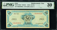 Italy/ San Marino/ Vatican 50 Lire Italy Allied Military REPLACEMENT Pick-M20a* Very Fine PMG 30 -