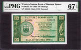Western Samoa 10/- Shillings ND Pick-13a SUPERB GEM UNC PMG 67 EPQ -
