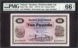 Ireland 10 Pounds Northern Ireland 1st January 1975 Pick-189c GEM UNC PMG 66 EPQ -