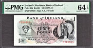 Ireland Pound Northern Ireland One ND Pick-61b CH UNC PMG 64 EPQ -