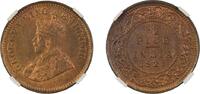 India British India 1921 (C) 1/2 Pice NGC Graded MS-64 BN -