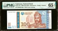 Tajikistan Tajikistan 100 Somoni 1999 (ND 2013) Pick-27a GEM UNC PMG 65 EPQ -