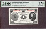 Netherlands Indies Netherlands Indies One Gulden 1943 Pick-111a GEM UNC PMG 65 EPQ -