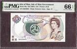 Isle of Man Isle of Man QEII 10 Pounds ND (2007) Pick-46a GEM UNC PMG 66 EPQ -
