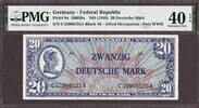 Germany Germany Federal Republic Allied Ocp. 20 Mark 1948 Pick-9a Extra Fine PMG 40 EPQ -
