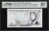 Great Britain QEII 5 Pounds ND (1980-87) Pick-378c SUPERB GEM UNC PMG 67 EPQ