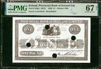 Ireland Ireland One Pound Remainder Cancelled 1926 Pick-346p1 SUPERB GEM UNC PMG 67 EPQ -
