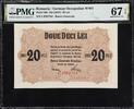 Romania  Romania / German Occupation WWII 20 Lei 1917 Pick-M6 SUPERB GEM... 1029,81 EUR  + 42,94 EUR frais d'envoi