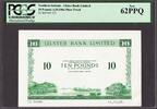 Ireland N. Ireland - Ulster Bank Ltd 10 Pounds 1966 PLATE PROOF P-323 UNC PCGS 62 PPQ -