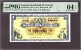 Scotland  Royal Bank of Scotland One Pound 1-8-1964 Pick-325a CH UNC PMG... 171,77 EUR  + 19,75 EUR frais d'envoi