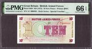 Great Britain  British Armed Forces 10 New Pence 1972 LOW # A/1 000888 P... 428,59 EUR  + 42,94 EUR frais d'envoi