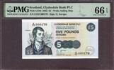 Scotland  Scotland 5 Pounds 2002 LOW Serial 000179 Pick-218d GEM UNC PMG... 85,88 EUR  + 19,75 EUR frais d'envoi