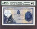 Romania  Romania 5000 Lei 1940 'Commemorative' Pick-48b GEM UNC PMG 66 E... 2060,48 EUR  + 42,94 EUR frais d'envoi