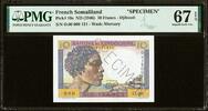 Djibouti French Somaliland Djibouti 10 Francs SPECIMEN (1946) P-19s SP GEM UNC PMG 67 EPQ -