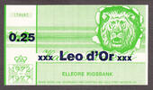 Denmark Elleore, Denmark Local Currency 0.25 Leo d' Or ND Ovpt on Half Stakat UNC -