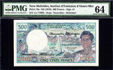 500 Francs New hebrides ND Sign. 1 Pick-19a Ch UNC PMG 64 -
