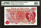 Ireland 100 Pounds Northern Ireland ND Pick-68b GEM UNC PMG 65 EPQ -