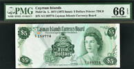 5 Dollars Cayman Islands (ND-1972) Pick-2a GEM UNC PMG 66 EPQ -