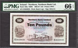 Ireland 10 Pounds Northern Ireland 2nd January 1985 Pick-189e GEM UNC PMG 66 EPQ -
