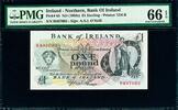 Ireland Pound Northern Ireland One ND (1980s) Pick-65 GEM UNC PMG 66 EPQ -