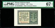 Zloty 1941 Poland One  Pick-99 SUPERB GEM UNC PMG 67 EPQ