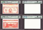Uruguay Uruguay 100 Pesos 1966 Front & Back Printer's Design Pick-UNL GEM UNC PMG 67 EPQ -
