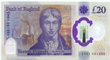 Great Britain / England £20 Pounds 2024 King Charles, First Prefix, Low number EH01 001350 SPL