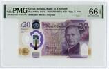 £20 Pounds 2024 Great Britain / England King Charles, First Prefix, Low number EH01 000137 PMG 67 EPQ