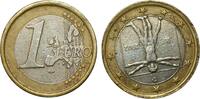 Italy 1 euro 2002 Mint error, twist approximately 170 degrees. RARE VF- 500,00 EUR450,00 EUR  + 10,00 EUR frais d'envoi