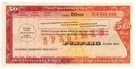 Deutschland / DDR 50 deutsche mark nd Reisescheck / Travelleres Cheque, ... 500,00 EUR  + 10,00 EUR frais d'envoi