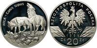 POLAND / POLEN 20 zlotych 1999 Wilk, Canis Lupus PP 285,00 EUR  + 10,00 EUR frais d'envoi