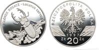 POLAND / POLEN 20 zlotych 1997 Jelonek Rogacz, Lucanus cervus PP 475,00 EUR  + 10,00 EUR frais d'envoi