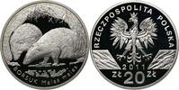 POLAND / POLEN 20 zlotych 2011 Borsuk, Meles meles PP 110,00 EUR  + 10,00 EUR frais d'envoi