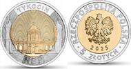 POLAND / POLEN 5 zlotych 2025 TYKOCIN - mint bag, 100 coins UNC 200,00 EUR  + 10,00 EUR frais d'envoi