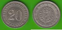 Kaiserreich 20 Pfennig hübsch, seltener -