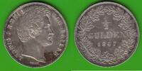 Bayern 1/2 Gulden Ludwig I. 1825-1848, hübsch, seltener Jahrgang -