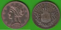 Brasilien Token nach Art eines Liberty Cent der USA, toll erhalten, sehr selten -